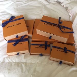 Louis Vuitton boxes for small leather goods